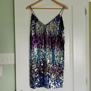 Flattering sequin party dress